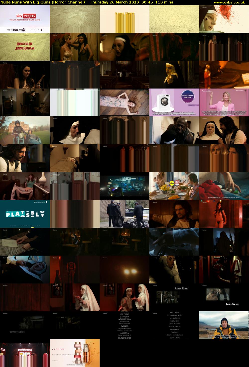 Nude Nuns With Big Guns (Horror Channel) Thursday 26 March 2020 00:45 - 02:35
