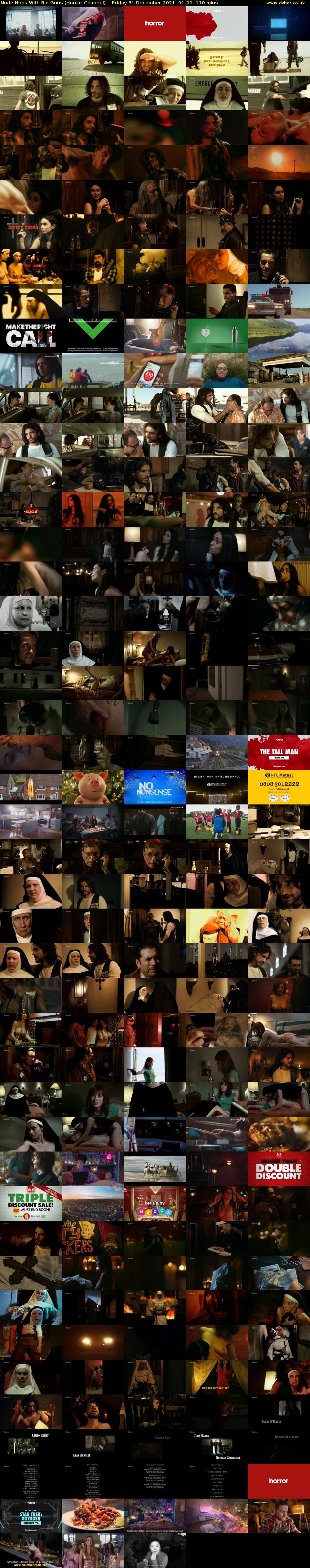 Nude Nuns With Big Guns (Horror Channel) Friday 31 December 2021 01:00 - 02:50