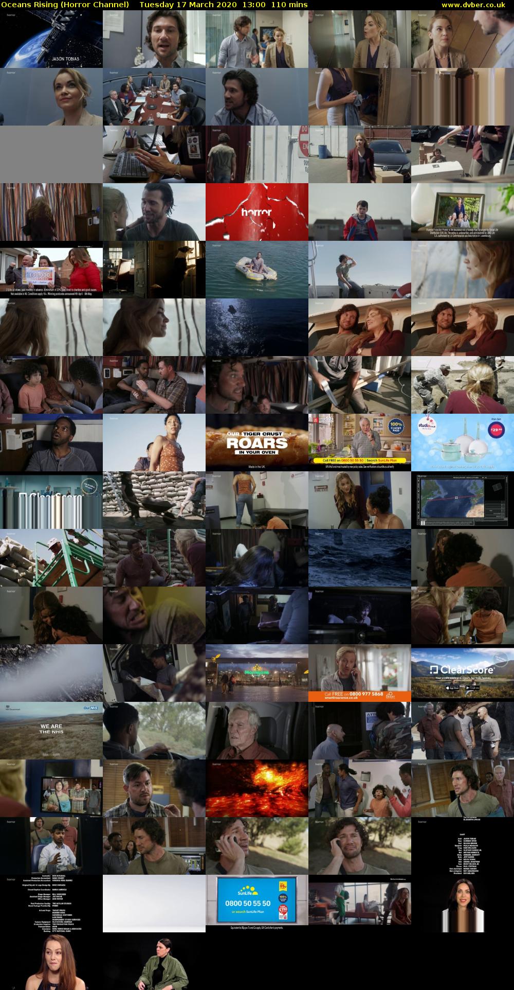 Oceans Rising (Horror Channel) Tuesday 17 March 2020 13:00 - 14:50