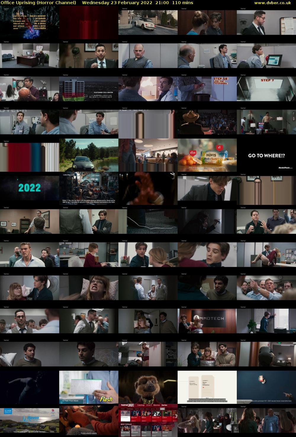 Office Uprising (Horror Channel) Wednesday 23 February 2022 21:00 - 22:50