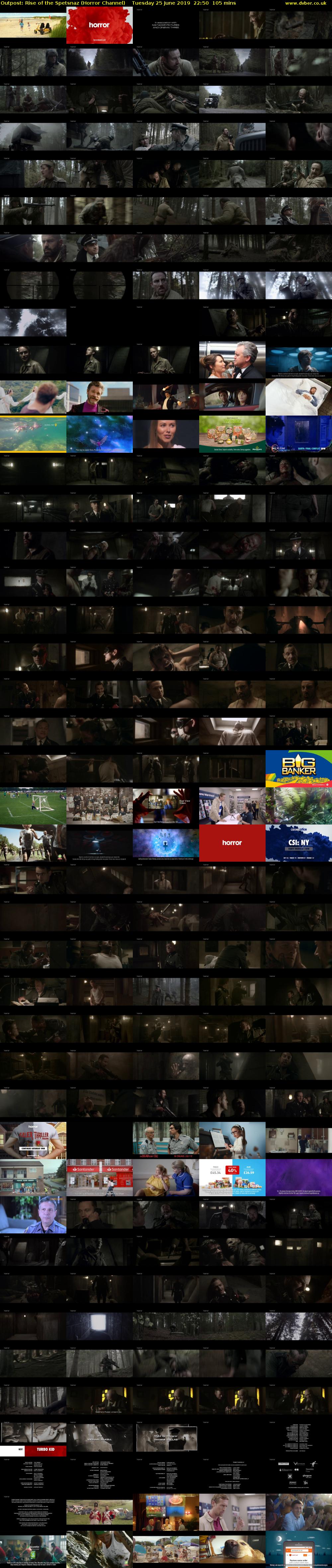 Outpost: Rise of the Spetsnaz (Horror Channel) Tuesday 25 June 2019 22:50 - 00:35