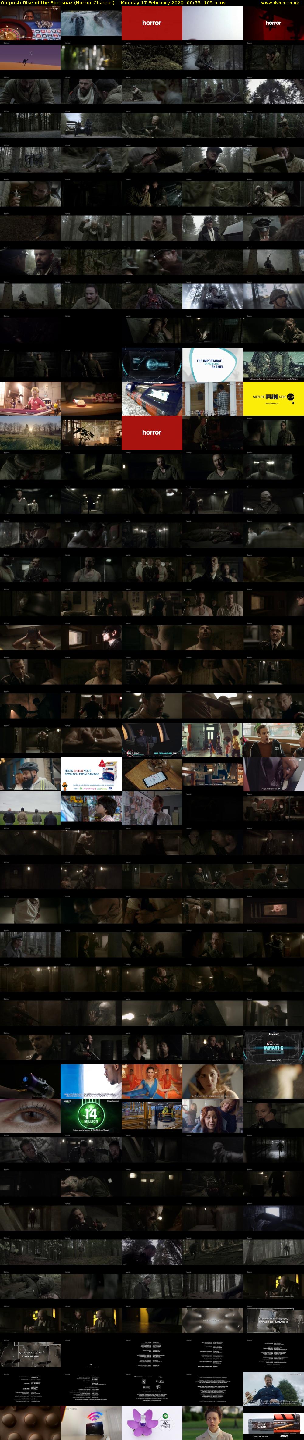 Outpost: Rise of the Spetsnaz (Horror Channel) Monday 17 February 2020 00:55 - 02:40