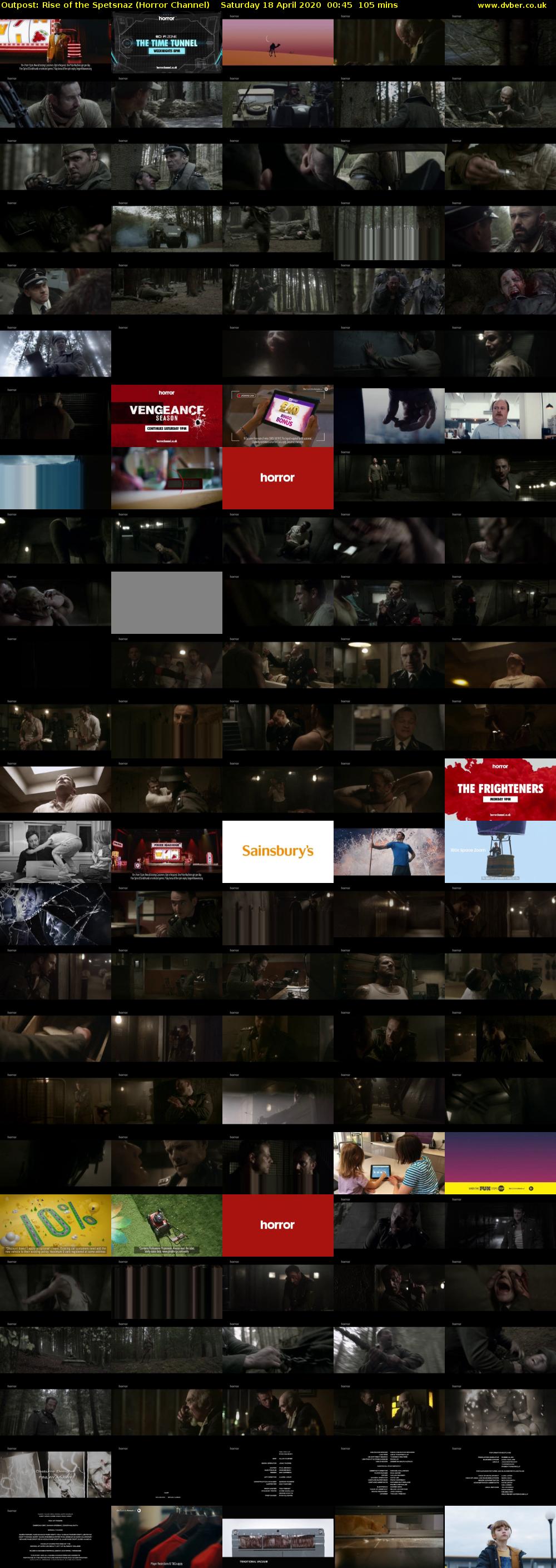 Outpost: Rise of the Spetsnaz (Horror Channel) Saturday 18 April 2020 00:45 - 02:30