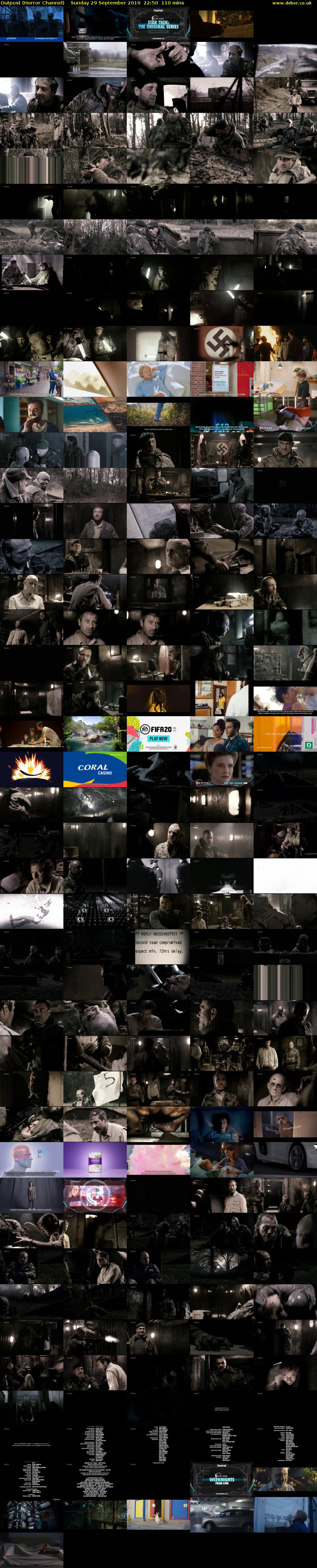 Outpost (Horror Channel) Sunday 29 September 2019 22:50 - 00:40