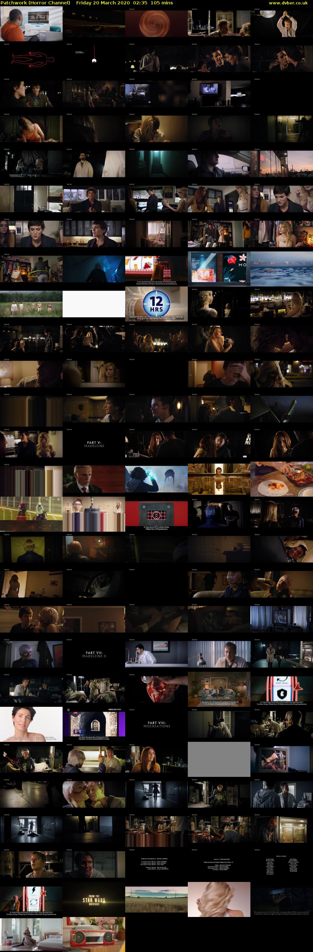 Patchwork (Horror Channel) Friday 20 March 2020 02:35 - 04:20