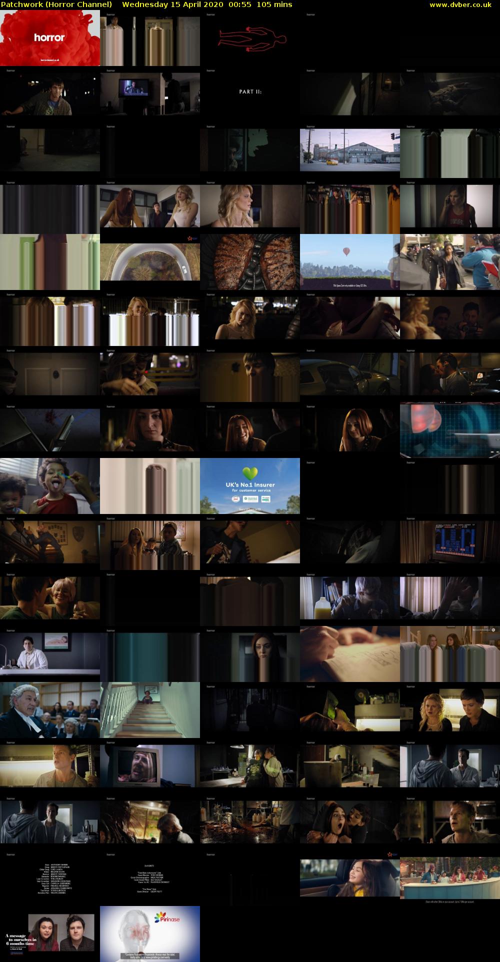 Patchwork (Horror Channel) Wednesday 15 April 2020 00:55 - 02:40