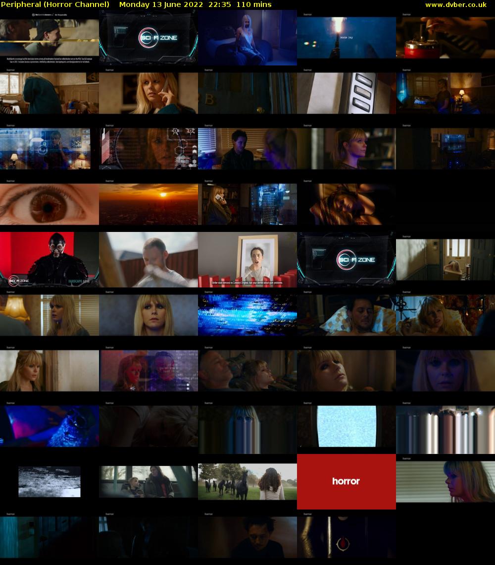 Peripheral (Horror Channel) Monday 13 June 2022 22:35 - 00:25