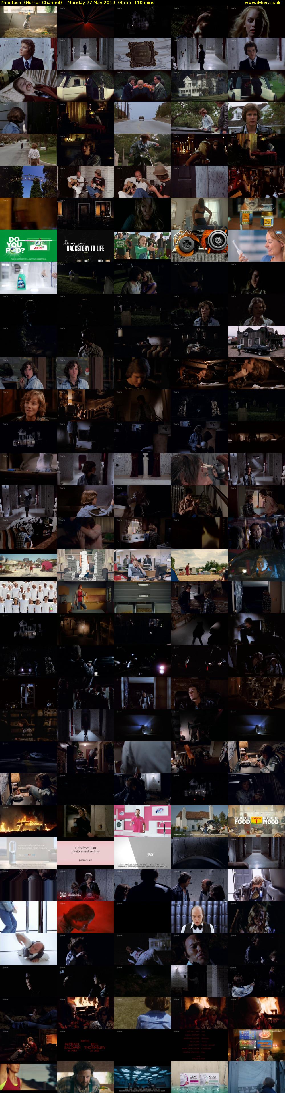 Phantasm (Horror Channel) Monday 27 May 2019 00:55 - 02:45