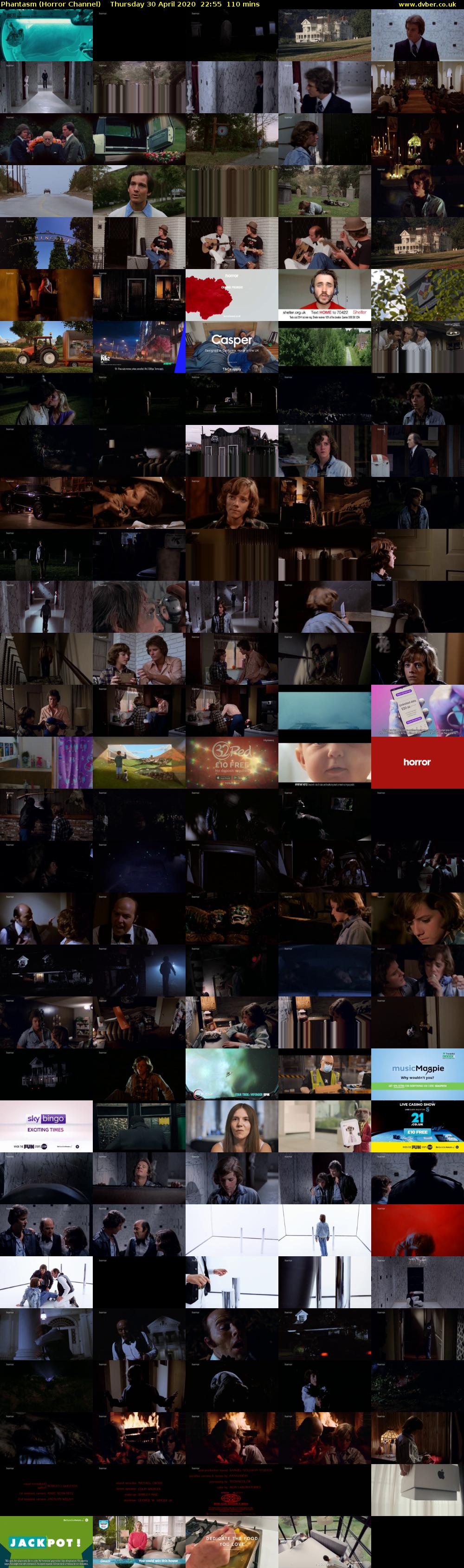 Phantasm (Horror Channel) Thursday 30 April 2020 22:55 - 00:45