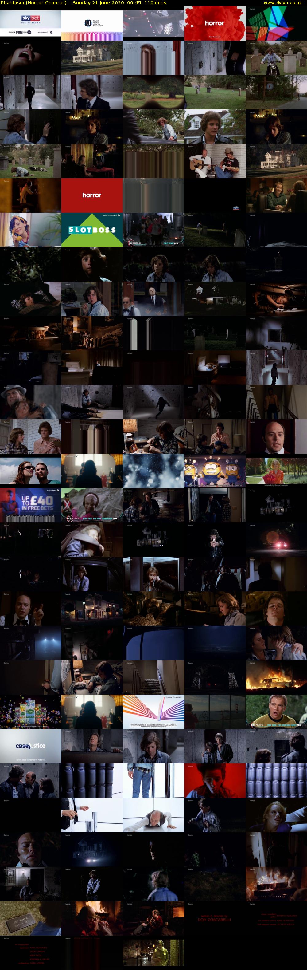 Phantasm (Horror Channel) Sunday 21 June 2020 00:45 - 02:35
