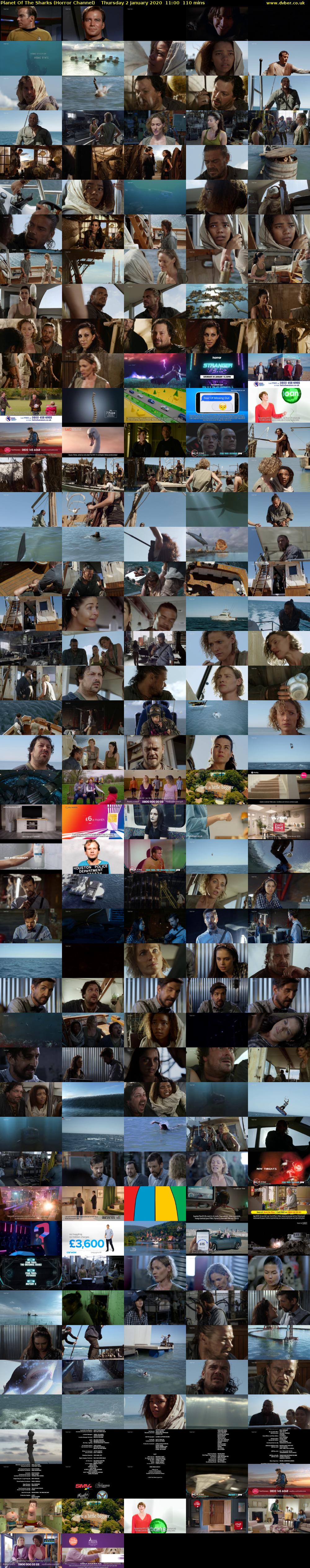 Planet Of The Sharks (Horror Channel) Thursday 2 January 2020 11:00 - 12:50