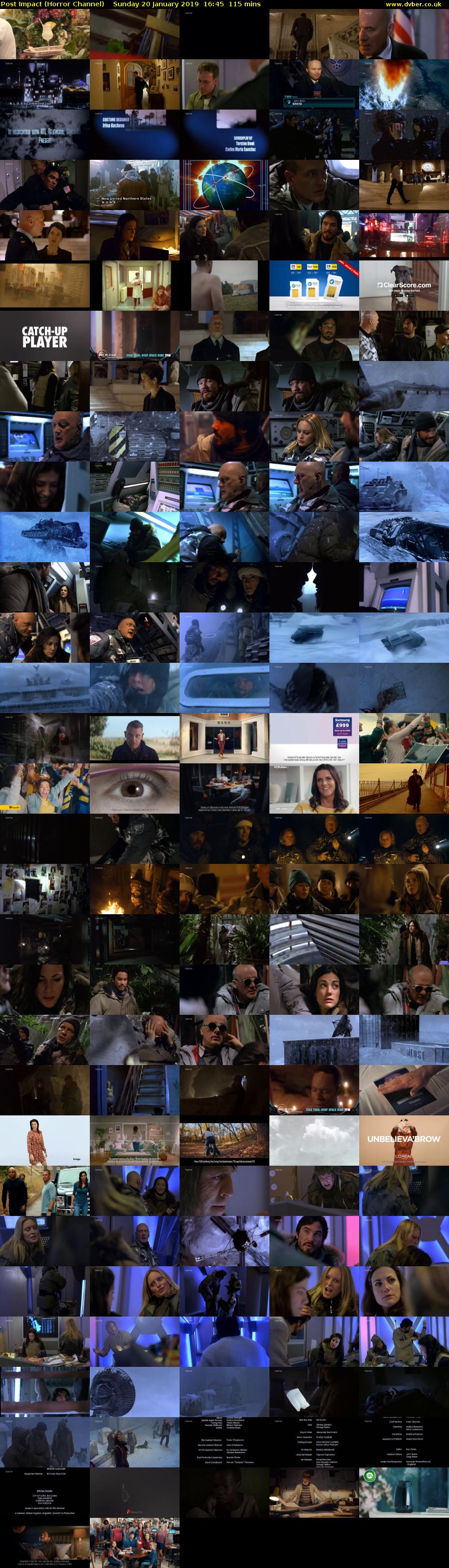 Post Impact (Horror Channel) Sunday 20 January 2019 16:45 - 18:40