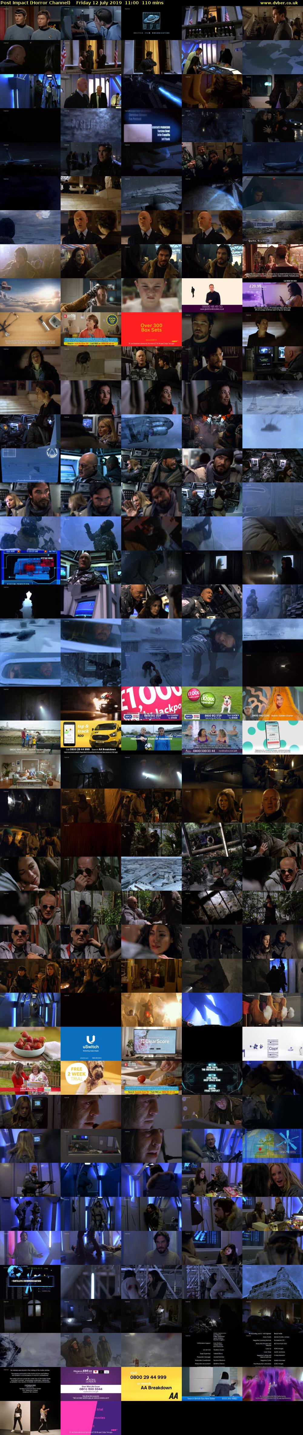 Post Impact (Horror Channel) Friday 12 July 2019 11:00 - 12:50