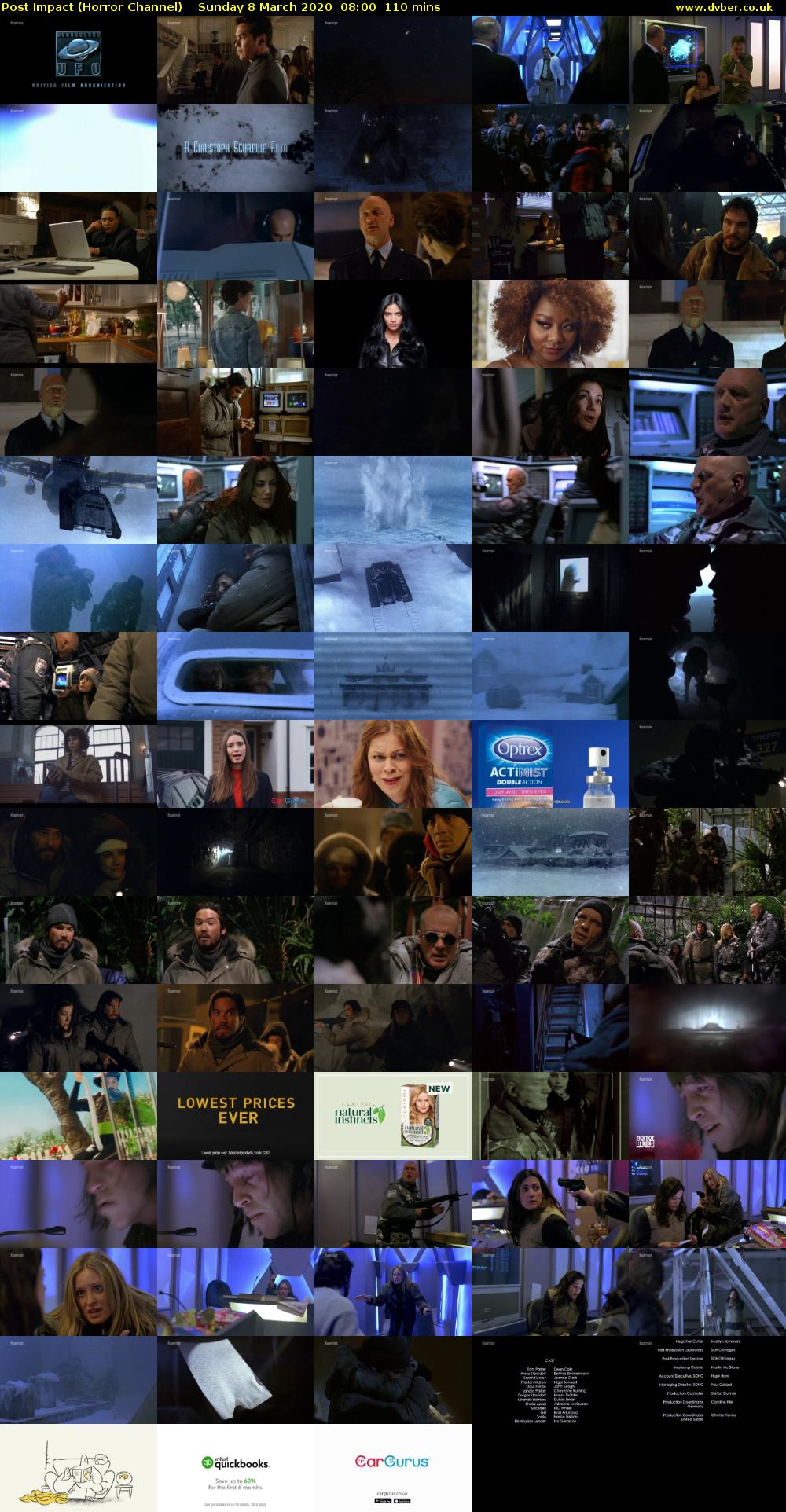 Post Impact (Horror Channel) Sunday 8 March 2020 08:00 - 09:50