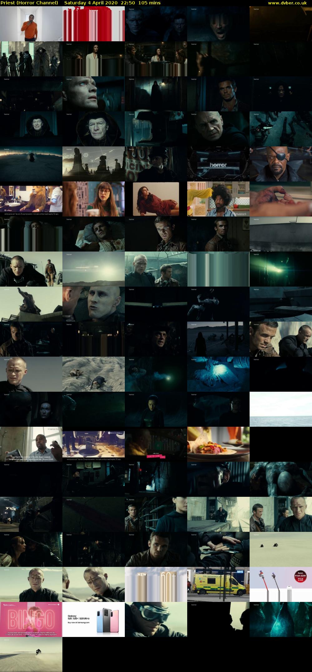 Priest (Horror Channel) Saturday 4 April 2020 22:50 - 00:35