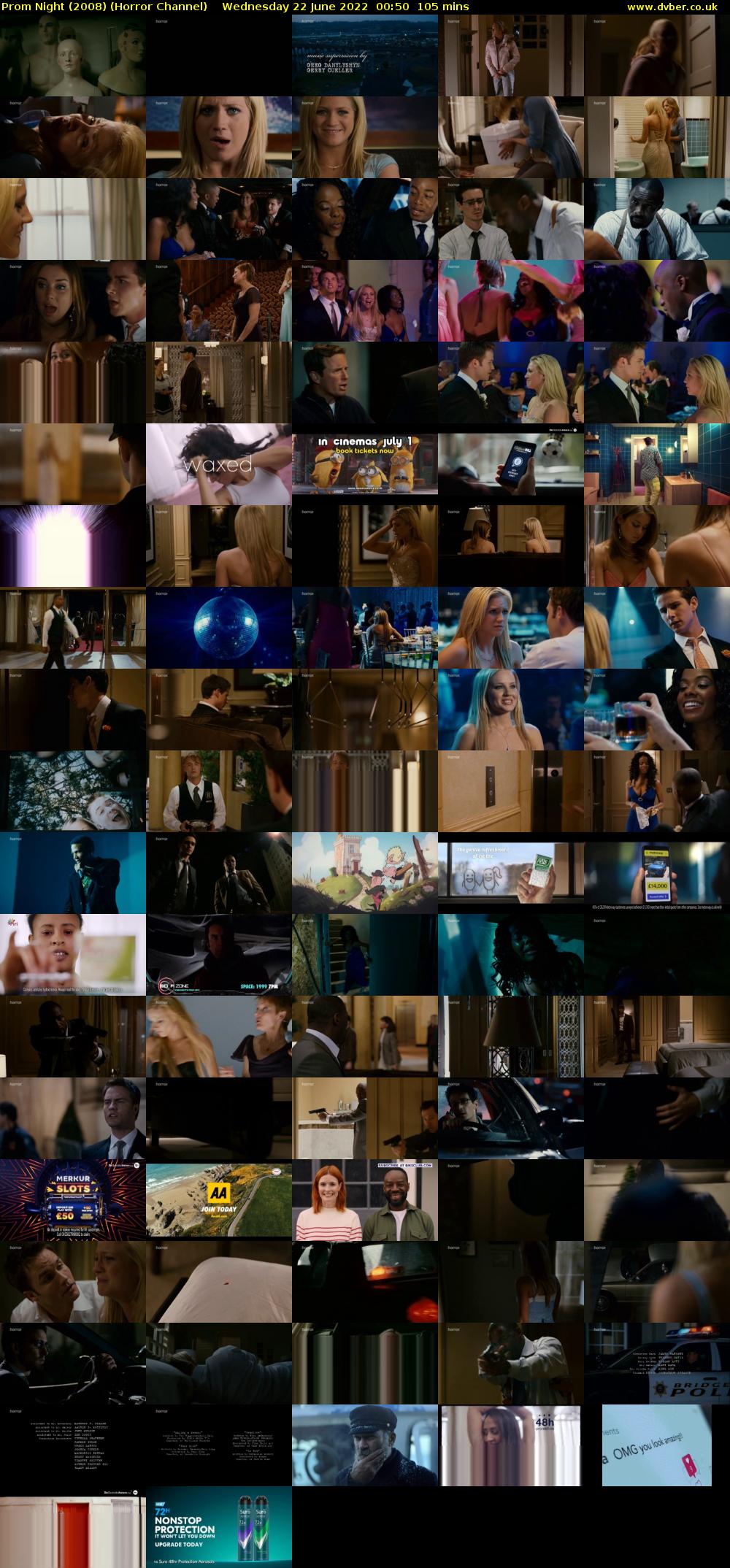 Prom Night (2008) (Horror Channel) Wednesday 22 June 2022 00:50 - 02:35