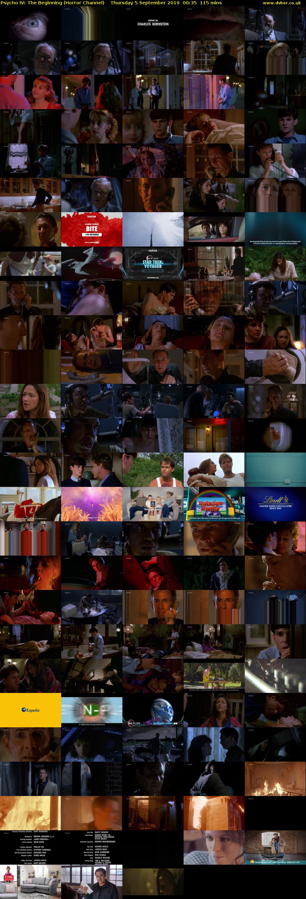 Psycho IV: The Beginning (Horror Channel) Thursday 5 September 2019 00:35 - 02:30