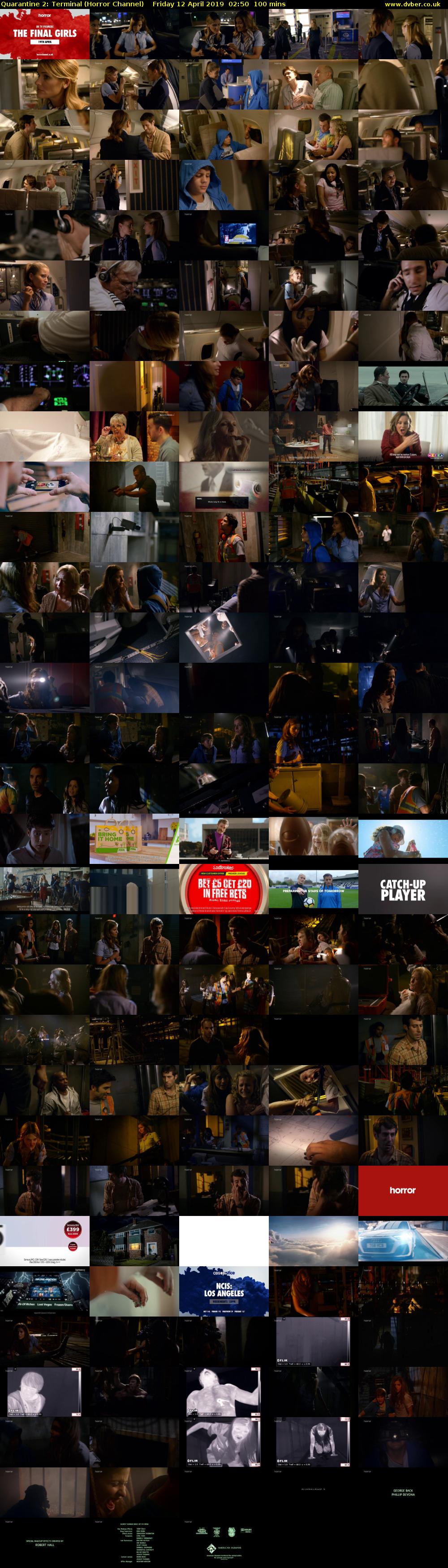 Quarantine 2: Terminal (Horror Channel) Friday 12 April 2019 02:50 - 04:30