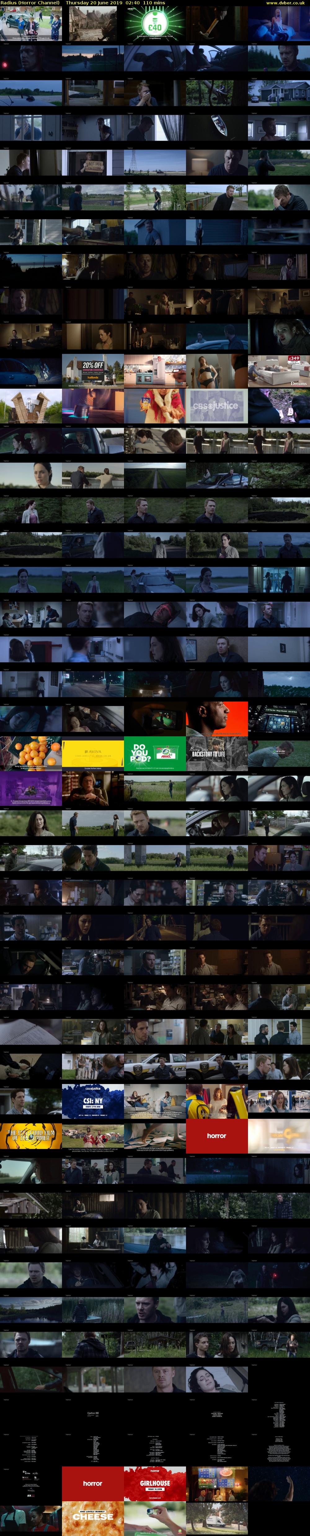 Radius (Horror Channel) Thursday 20 June 2019 02:40 - 04:30