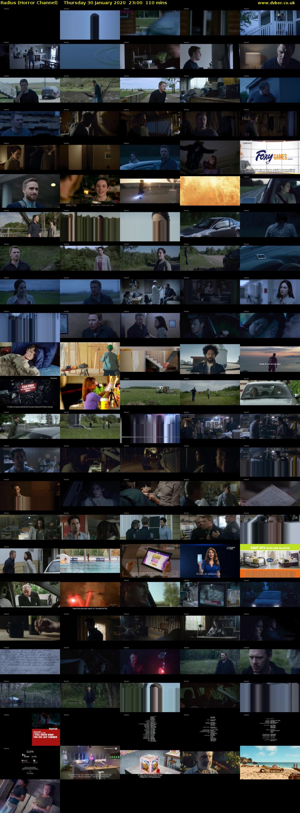 Radius (Horror Channel) Thursday 30 January 2020 23:00 - 00:50