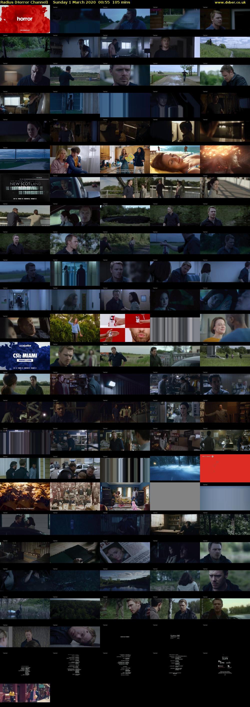 Radius (Horror Channel) Sunday 1 March 2020 00:55 - 02:40