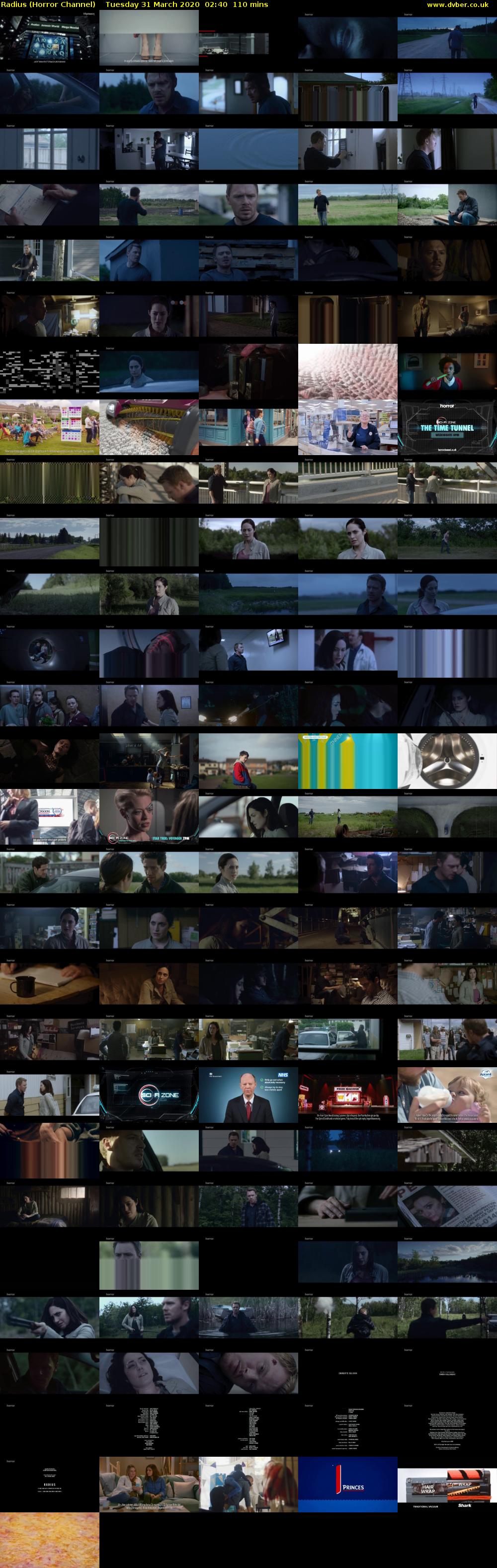 Radius (Horror Channel) Tuesday 31 March 2020 02:40 - 04:30