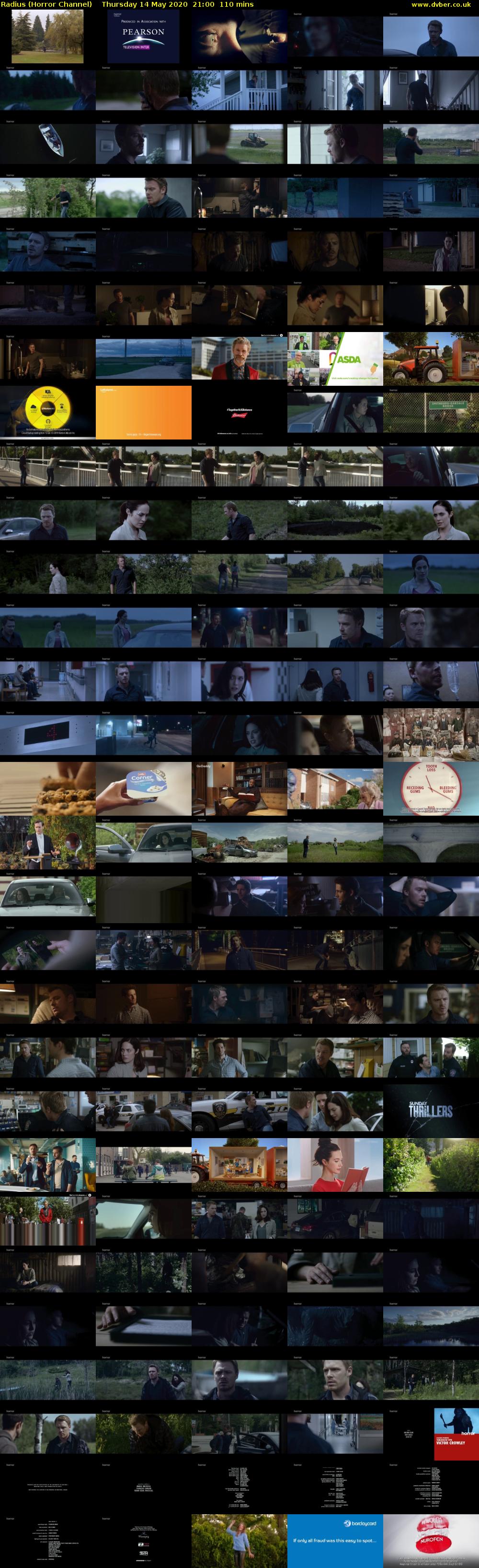 Radius (Horror Channel) Thursday 14 May 2020 21:00 - 22:50