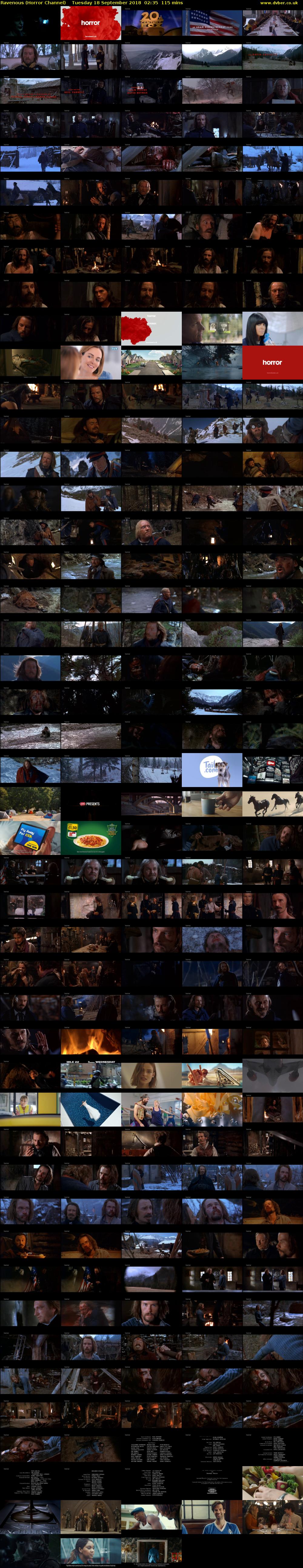 Ravenous (Horror Channel) Tuesday 18 September 2018 02:35 - 04:30