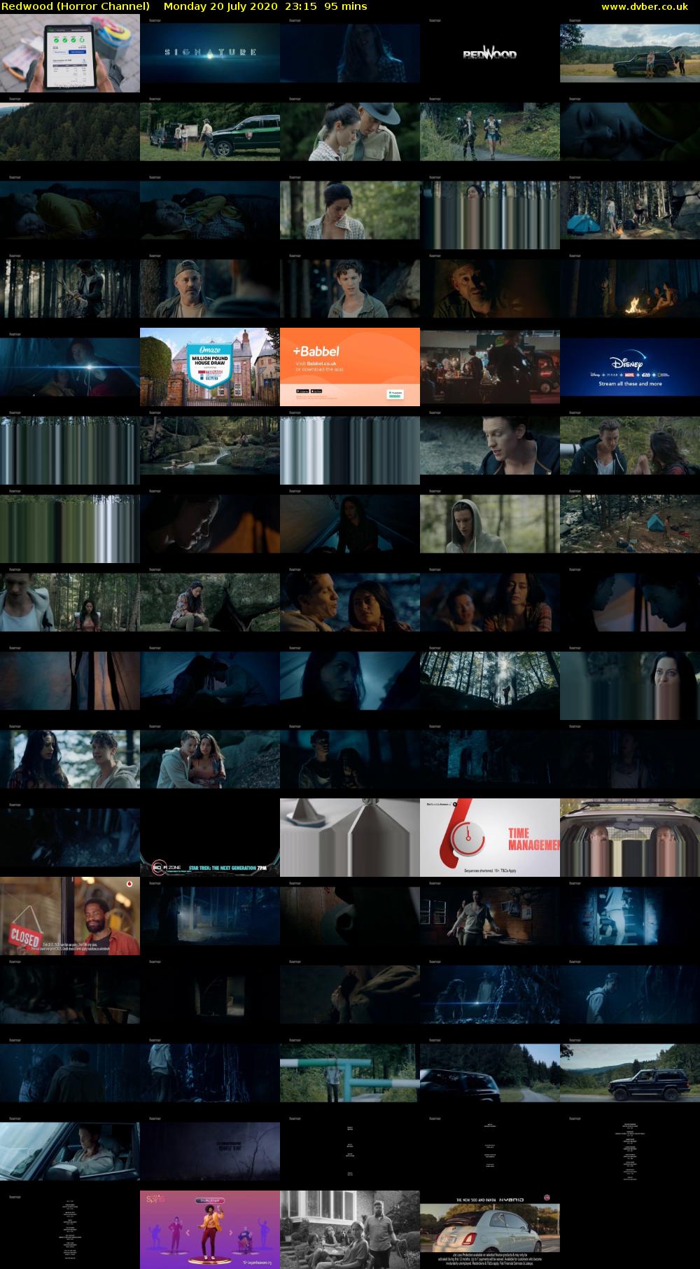 Redwood (Horror Channel) Monday 20 July 2020 23:15 - 00:50