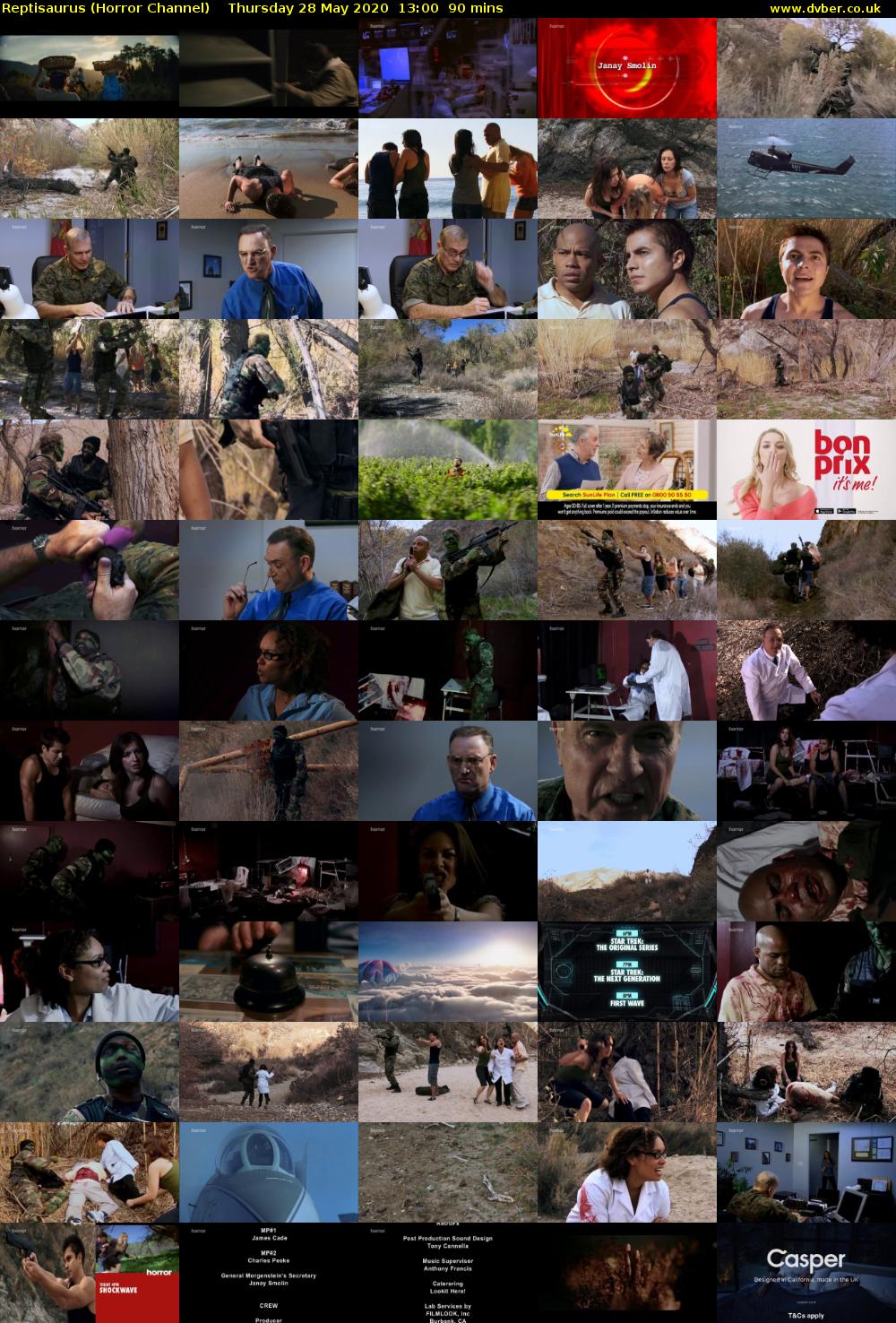 Reptisaurus (Horror Channel) Thursday 28 May 2020 13:00 - 14:30