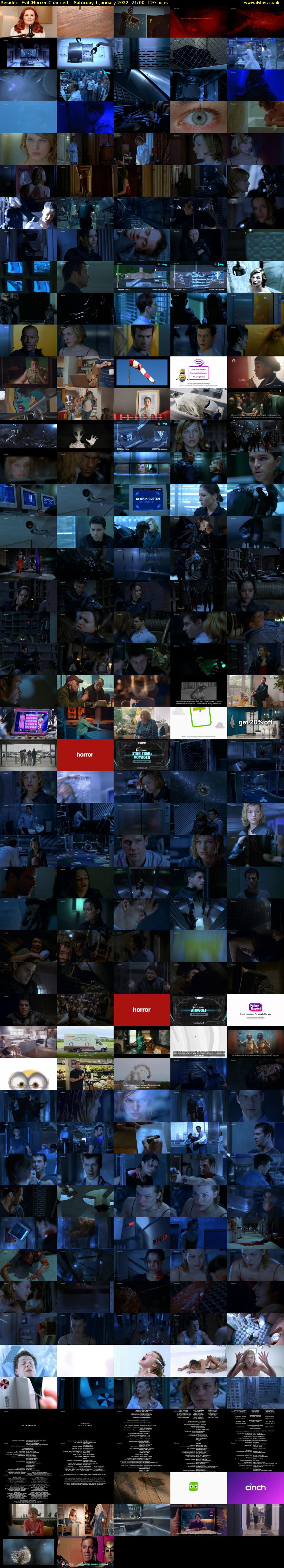 Resident Evil (Horror Channel) Saturday 1 January 2022 21:00 - 23:00