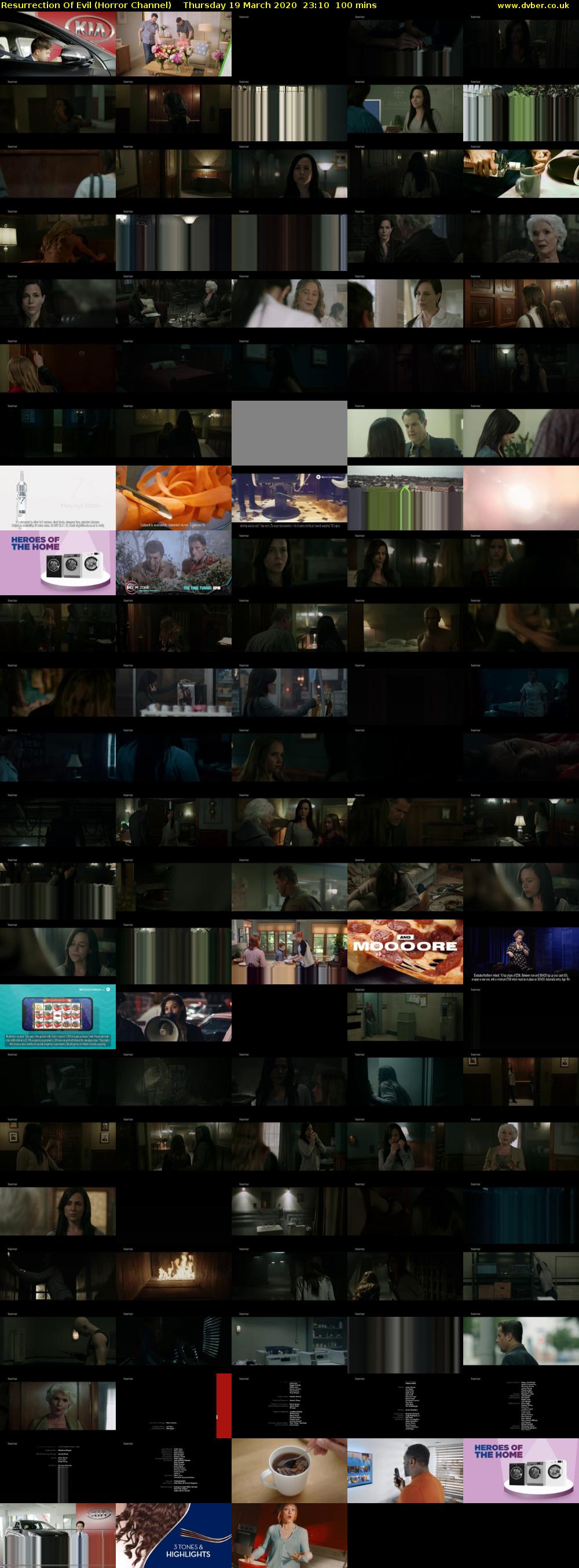 Resurrection Of Evil (Horror Channel) Thursday 19 March 2020 23:10 - 00:50