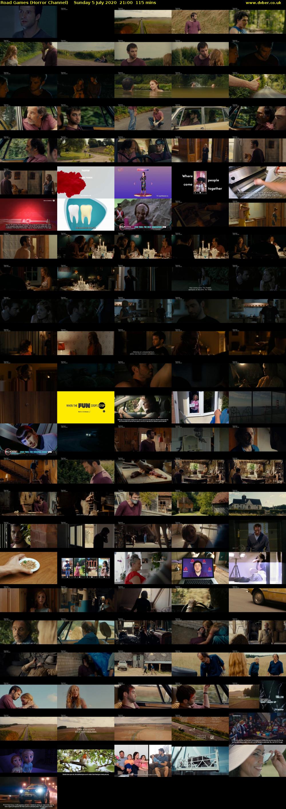 Road Games (Horror Channel) Sunday 5 July 2020 21:00 - 22:55