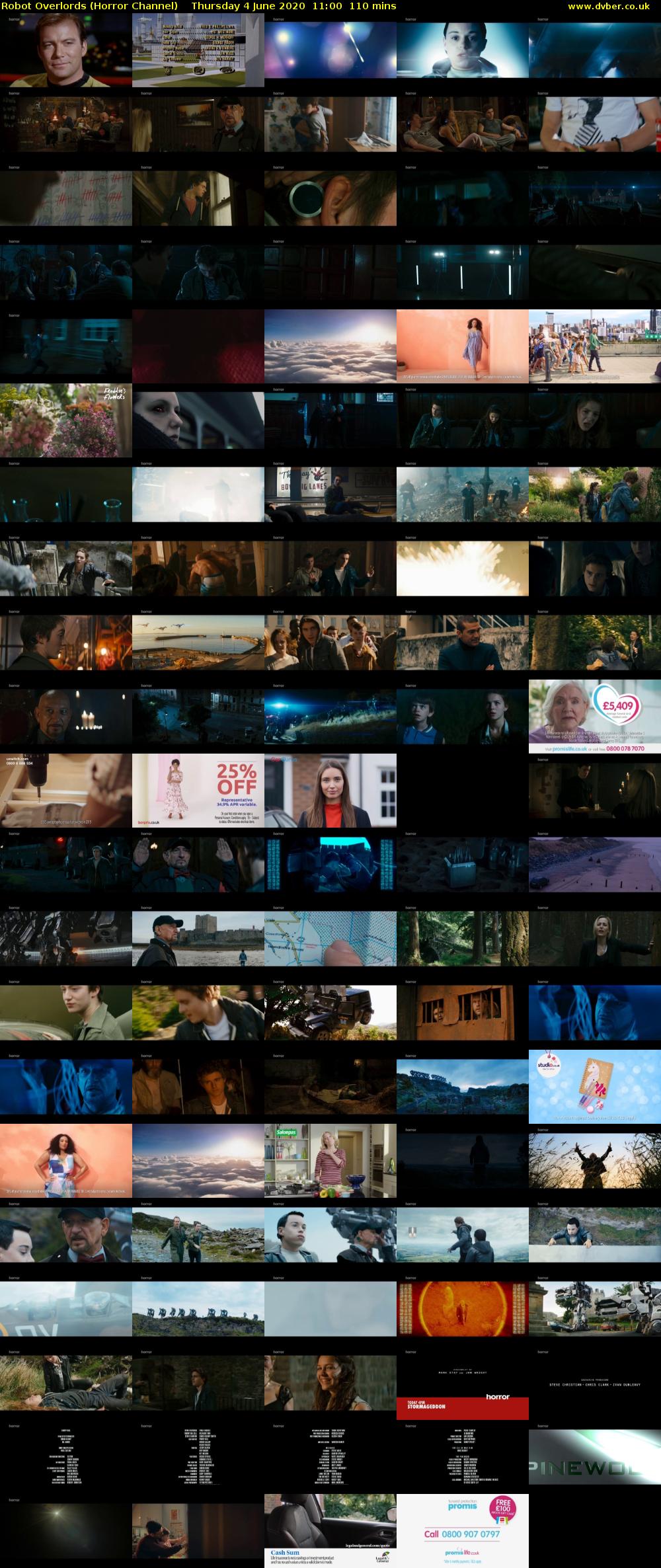 Robot Overlords (Horror Channel) Thursday 4 June 2020 11:00 - 12:50