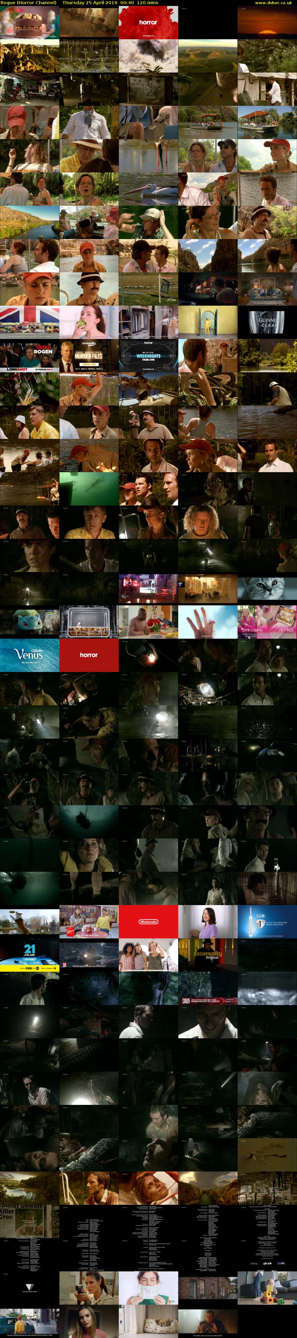 Rogue (Horror Channel) Thursday 25 April 2019 00:40 - 02:40