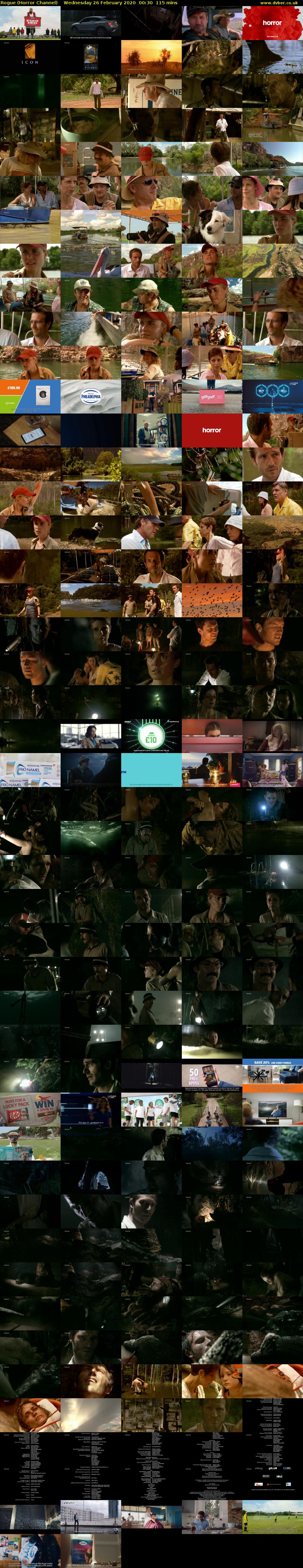 Rogue (Horror Channel) Wednesday 26 February 2020 00:30 - 02:25