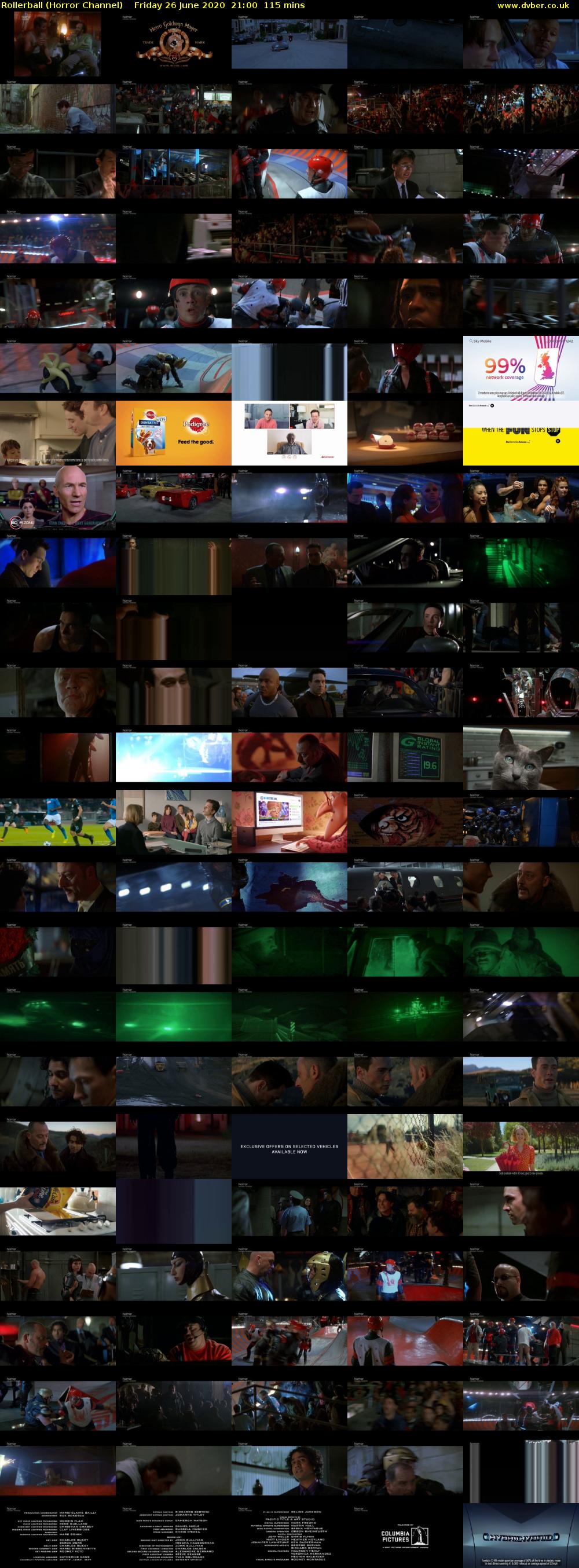 Rollerball (Horror Channel) Friday 26 June 2020 21:00 - 22:55