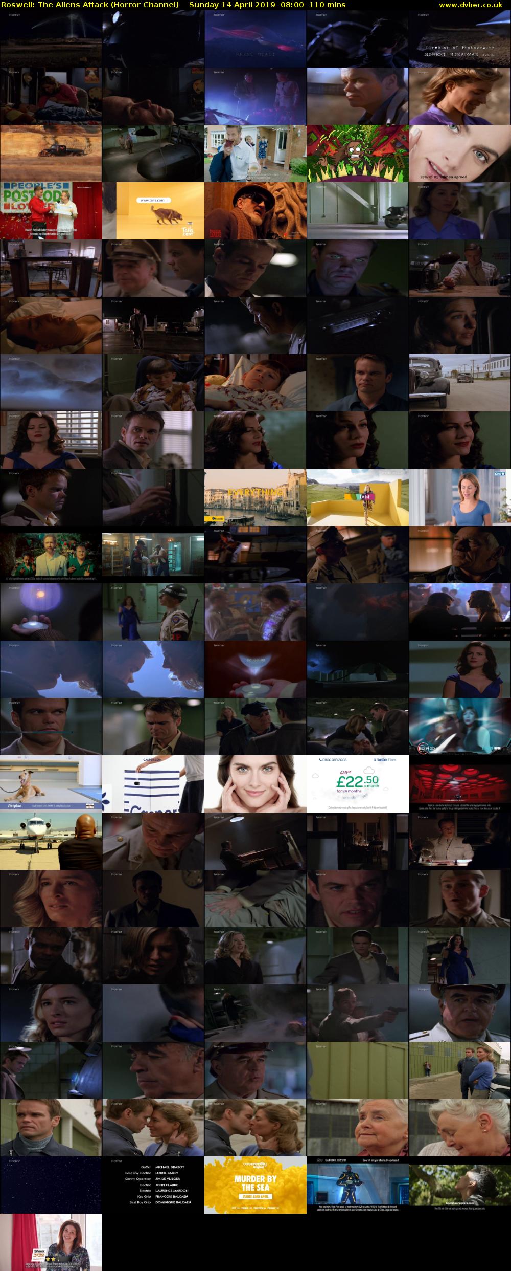 Roswell: The Aliens Attack (Horror Channel) Sunday 14 April 2019 08:00 - 09:50