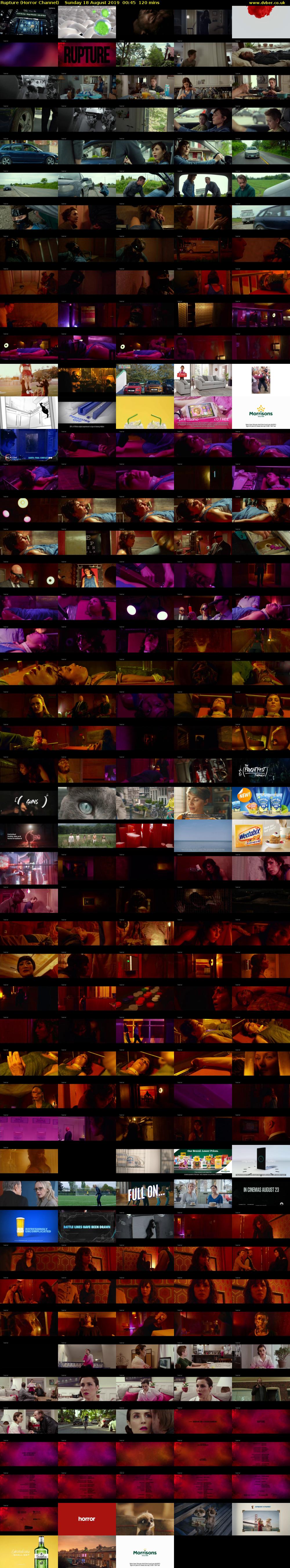 Rupture (Horror Channel) Sunday 18 August 2019 00:45 - 02:45