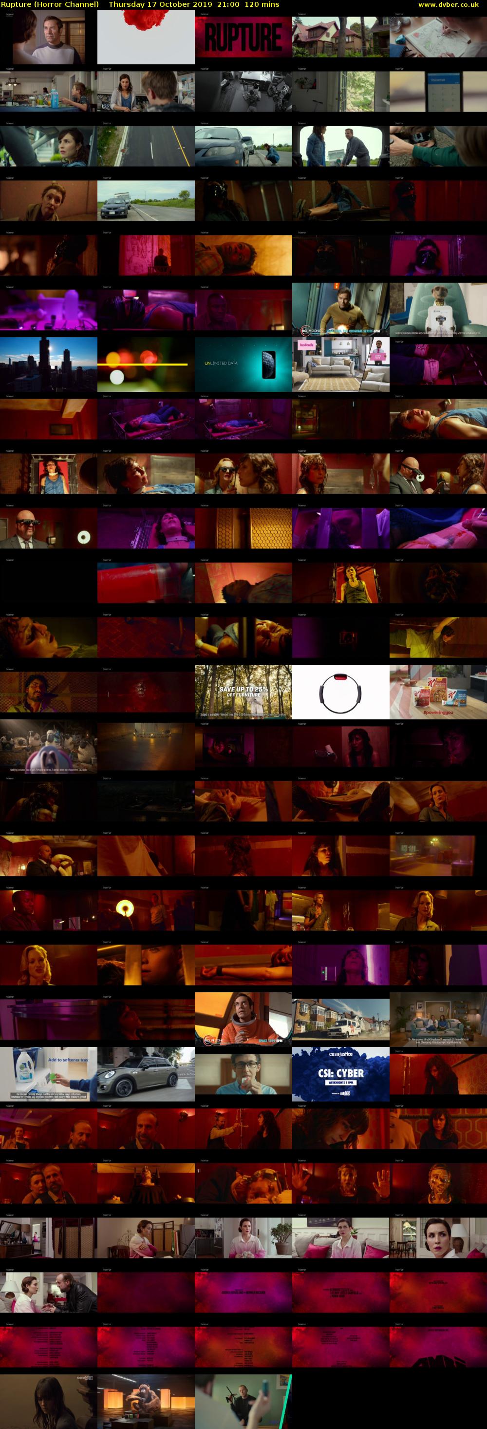 Rupture (Horror Channel) Thursday 17 October 2019 21:00 - 23:00