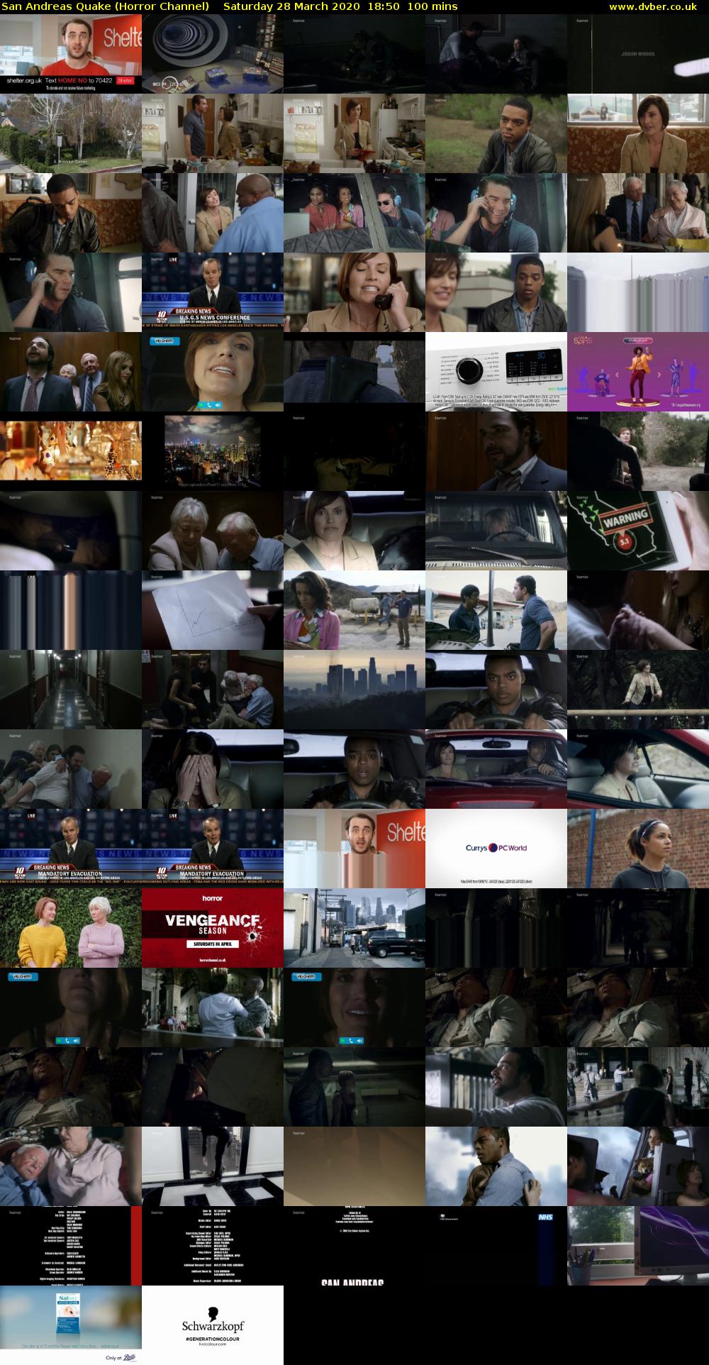 San Andreas Quake (Horror Channel) Saturday 28 March 2020 18:50 - 20:30