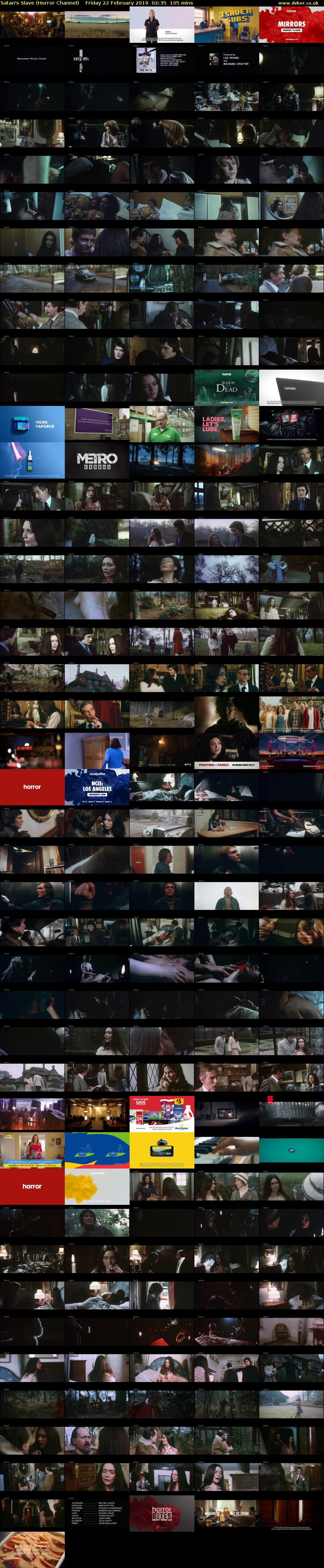 Satan's Slave (Horror Channel) Friday 22 February 2019 02:35 - 04:20
