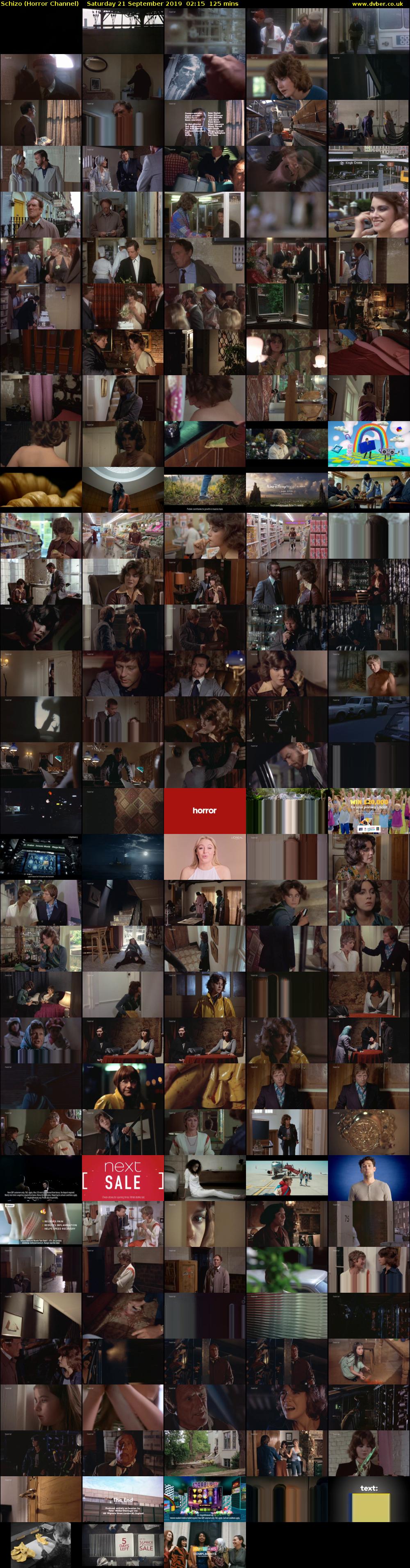 Schizo (Horror Channel) Saturday 21 September 2019 02:15 - 04:20