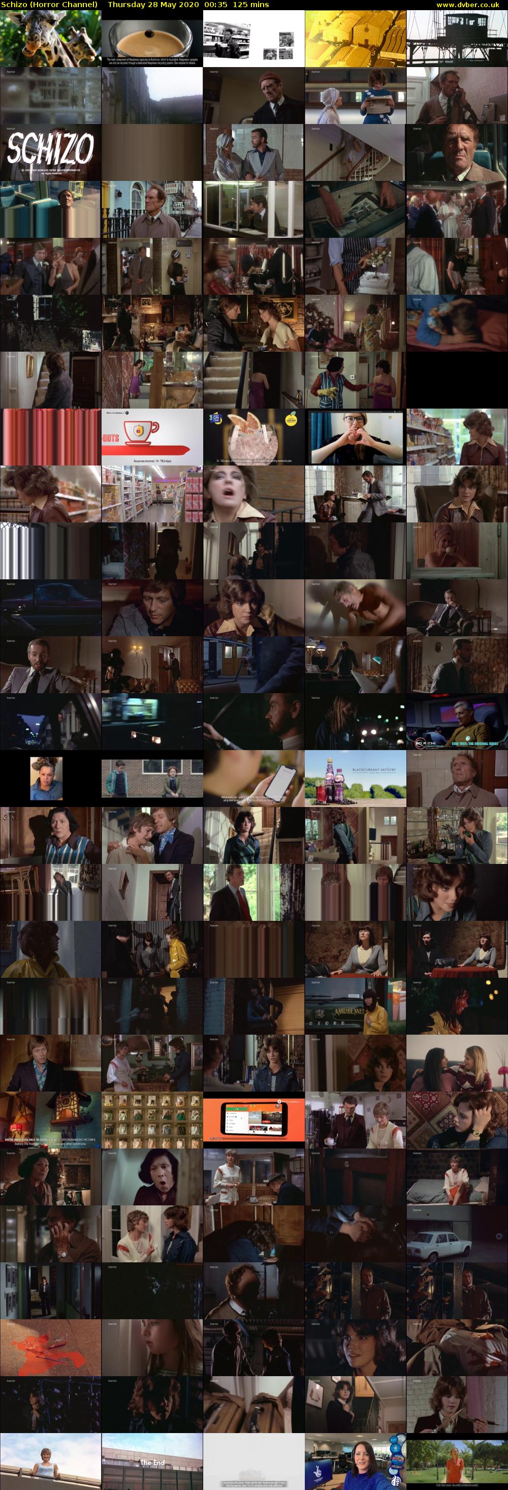 Schizo (Horror Channel) Thursday 28 May 2020 00:35 - 02:40