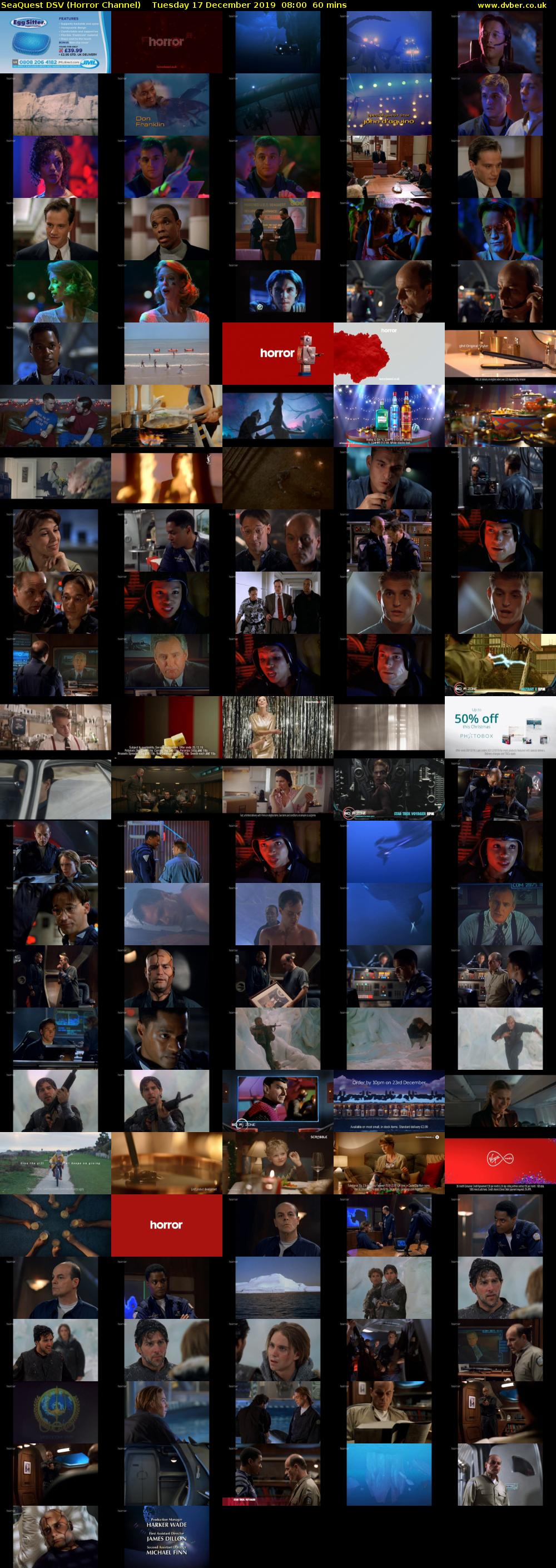 SeaQuest DSV (Horror Channel) Tuesday 17 December 2019 08:00 - 09:00