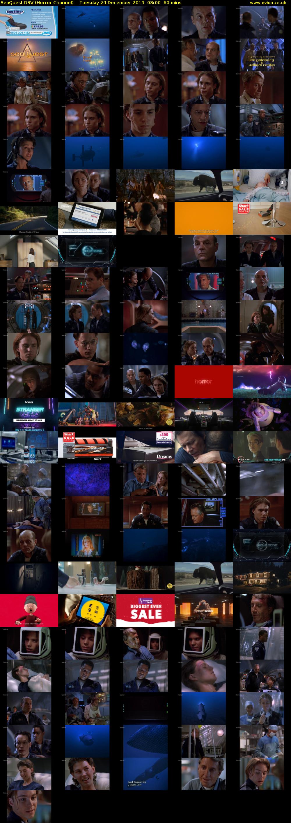 SeaQuest DSV (Horror Channel) Tuesday 24 December 2019 08:00 - 09:00