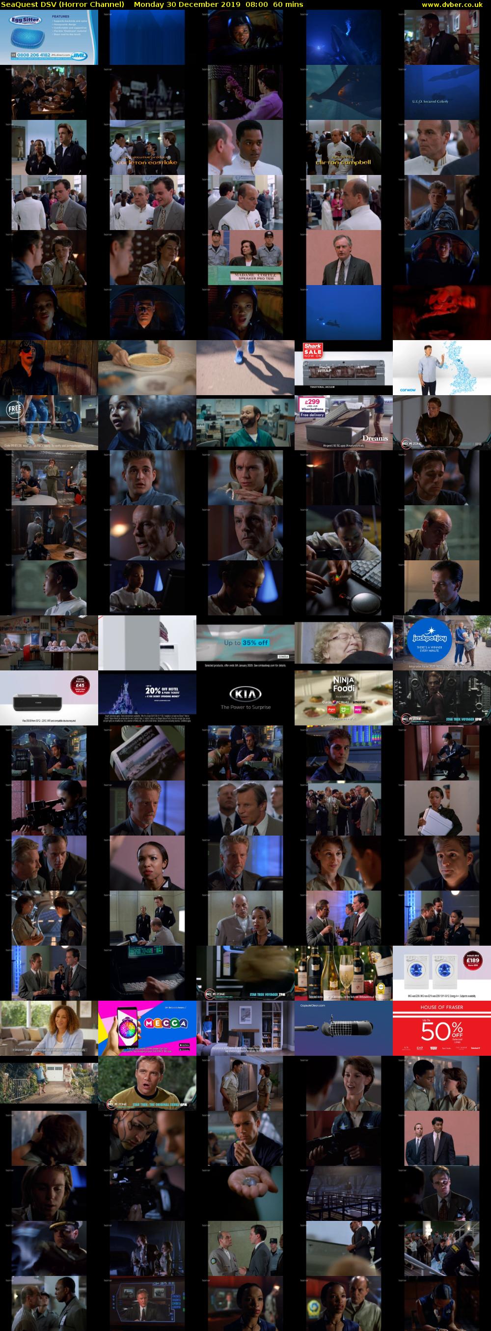 SeaQuest DSV (Horror Channel) Monday 30 December 2019 08:00 - 09:00