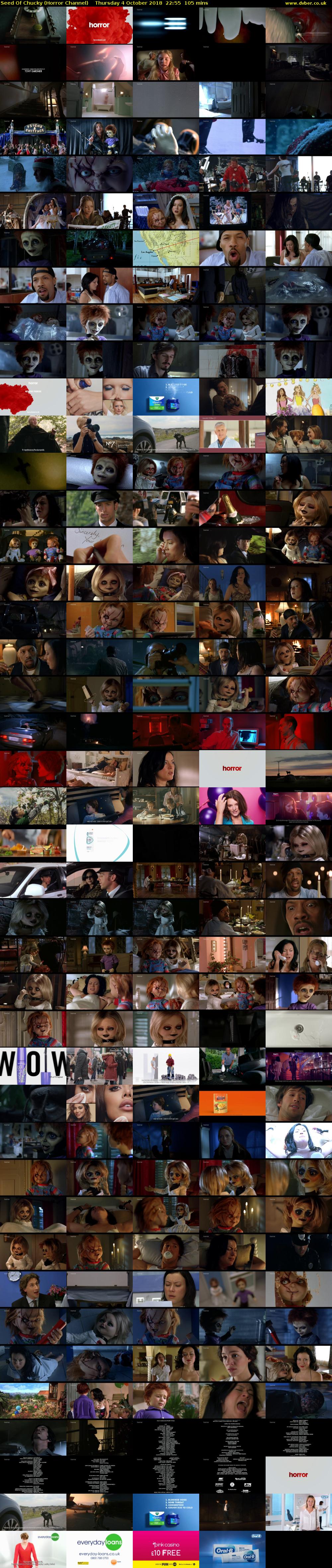 Seed Of Chucky (Horror Channel) Thursday 4 October 2018 22:55 - 00:40