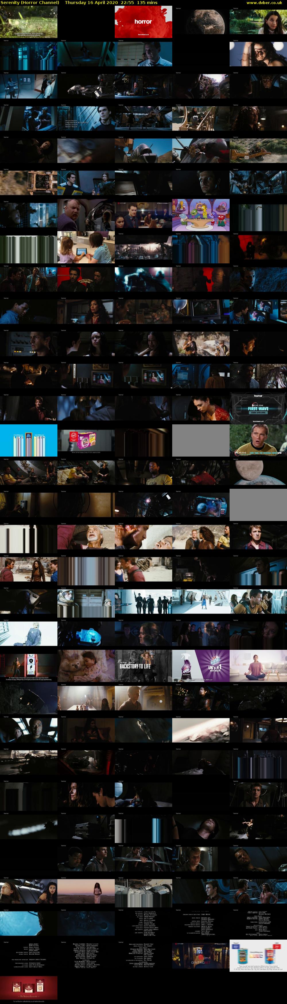 Serenity (Horror Channel) Thursday 16 April 2020 22:55 - 01:10