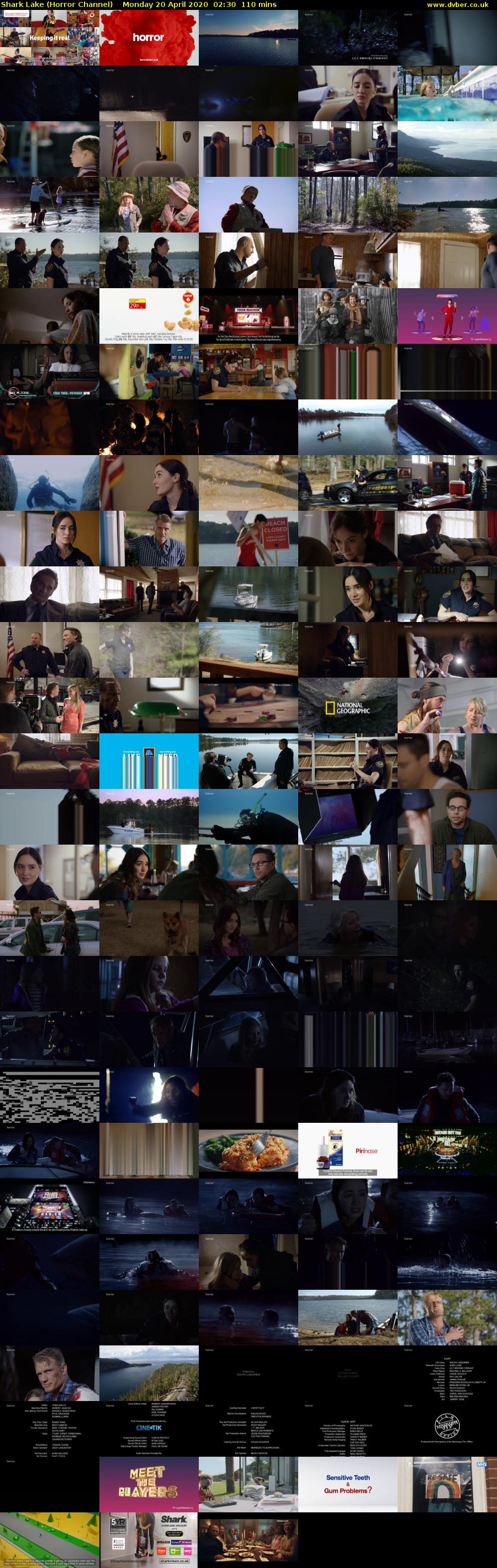 Shark Lake (Horror Channel) Monday 20 April 2020 02:30 - 04:20